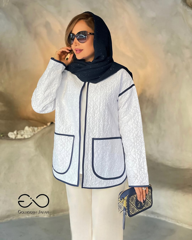 مانتو زنانه ژاکارد ترک مدل ماربل