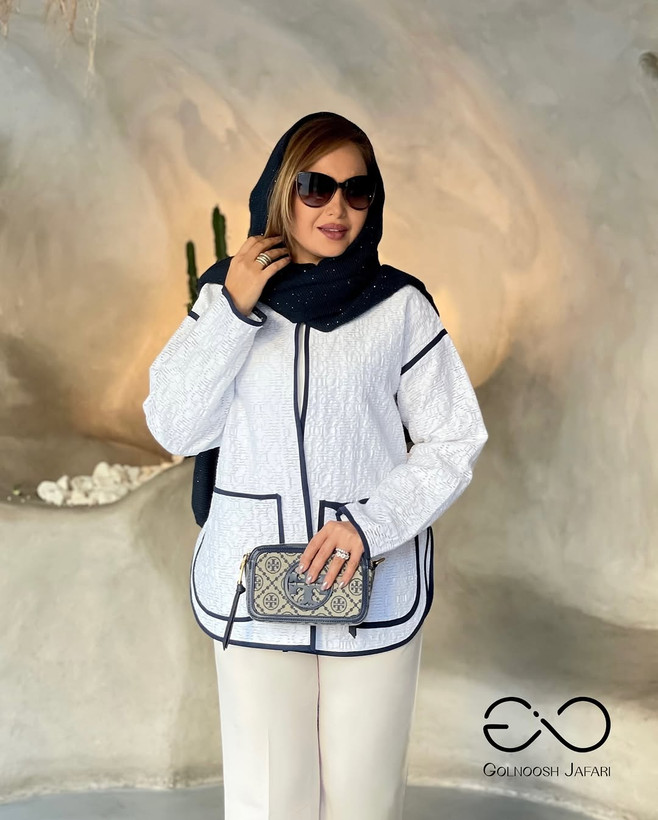 مانتو زنانه ژاکارد ترک مدل ماربل
